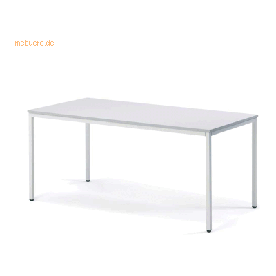 Soennecken Konferenztisch 1200x720x700mm Platte lichtgrau Gestell lich Soennecken Konferenztisch 1200x720x700mm Platte lichtgrau Gestell lich