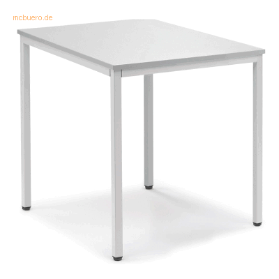 Soennecken Konferenztisch 800x720x700mm Platte lichtgrau Gestell licht Soennecken Konferenztisch 800x720x700mm Platte lichtgrau Gestell licht