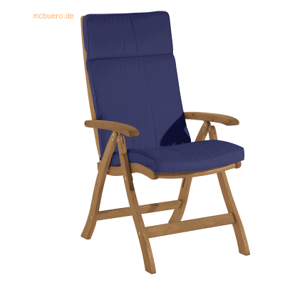 memo Auflage Manja M5048 Hochlehner blau memo Auflage Manja M5048 Hochlehner blau