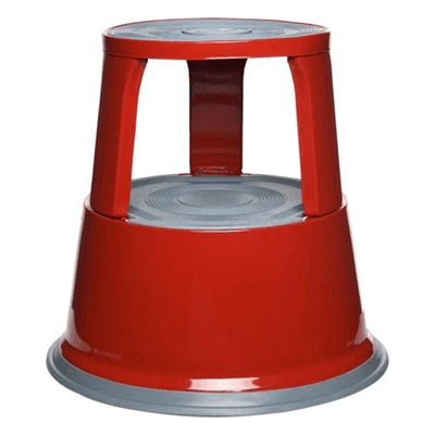 Alco Rollhocker Metall bis 150kg rot Alco Rollhocker Metall bis 150kg rot