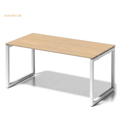 Bisley Schreibtisch Cito BxTxH 160x80x74cm ahorn Gestell verkehrsweiß Bisley Schreibtisch Cito BxTxH 160x80x74cm ahorn Gestell verkehrsweiß