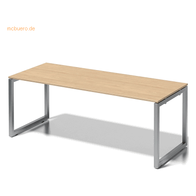 Bisley Schreibtisch Cito BxTxH 200x80x74cm ahorn Gestell silber Bisley Schreibtisch Cito BxTxH 200x80x74cm ahorn Gestell silber