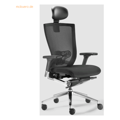 Bisley - Xchair - Netzrücken - Aluminium - Bürodrehstuhl Bisley - Xchair - Netzrücken - Aluminium - Bürodrehstuhl