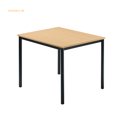Hammerbacher Quadratischer Konferenztisch FSC Holz - 80x80cm Hammerbacher Quadratischer Konferenztisch FSC Holz - 80x80cm
