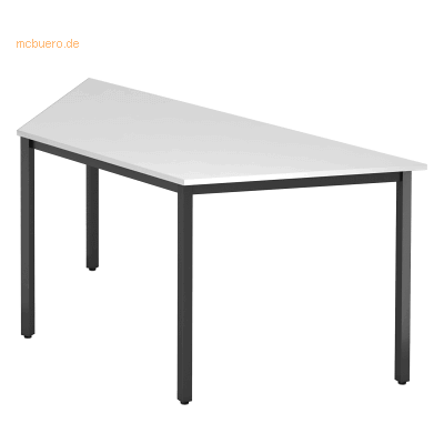HAMMERBACHER Konferenztisch VDQTR Weiß Trapez 160x69x72cm HAMMERBACHER Konferenztisch VDQTR Weiß Trapez 160x69x72cm