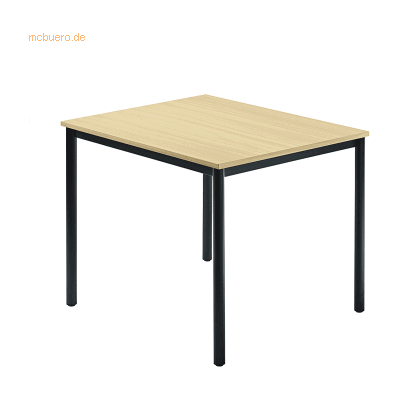 HAMMERBACHER Konferenztisch VDR08 - Schwarz, 80x80 cm, FSC HAMMERBACHER Konferenztisch VDR08 - Schwarz, 80x80 cm, FSC