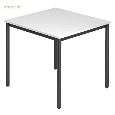 HAMMERBACHER Konferenztisch VDR08 - Weiß, 80x80, 72cm HAMMERBACHER Konferenztisch VDR08 - Weiß, 80x80, 72cm