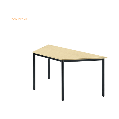 hjh OFFICE PRO DORAN DRTR D - Esdoorn 160 x 69 - Schwarzes Rundrohr - Konferenztisch hjh OFFICE PRO DORAN DRTR D - Esdoorn 160 x 69 - Schwarzes Rundrohr - Konferenztisch