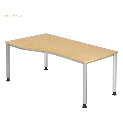 HAMMERBACHER HS18 höhenverstellbarer Schreibtisch - FSC-zertifiziert, 180x80/100 cm HAMMERBACHER HS18 höhenverstellbarer Schreibtisch - FSC-zertifiziert, 180x80/100 cm