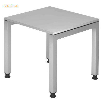 HAMMERBACHER Prokura höhenverstellbarer Schreibtisch - 80x80cm, Silberrahmen HAMMERBACHER Prokura höhenverstellbarer Schreibtisch - 80x80cm, Silberrahmen