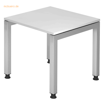 HAMMERBACHER Prokura höhenverstellbarer Schreibtisch weiß 80x80cm HAMMERBACHER Prokura höhenverstellbarer Schreibtisch weiß 80x80cm