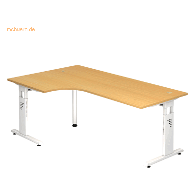 hjh OFFICE PRO Mega 82 W Schreibtisch - Holz, Höhenverstellbar hjh OFFICE PRO Mega 82 W Schreibtisch - Holz, Höhenverstellbar