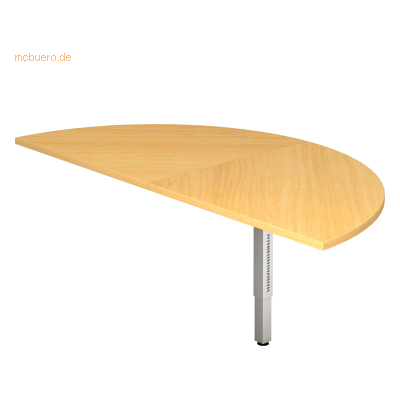 hjh OFFICE PRO RA160 - Anbautisch 160x80cm Buche hjh OFFICE PRO RA160 - Anbautisch 160x80cm Buche