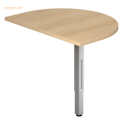 hjh OFFICE PRO RA60 - 60x80cm Silber Anbautisch hjh OFFICE PRO RA60 - 60x80cm Silber Anbautisch