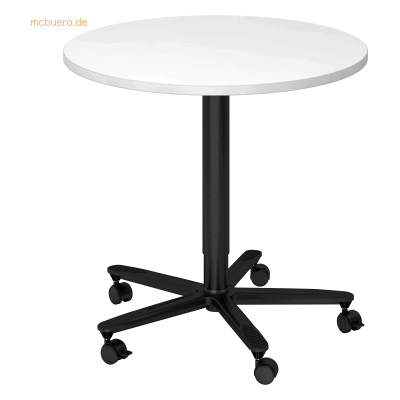 Hammerbacher VST08 Höhenverstellbarer Stehtisch - Weiß Hammerbacher VST08 Höhenverstellbarer Stehtisch - Weiß