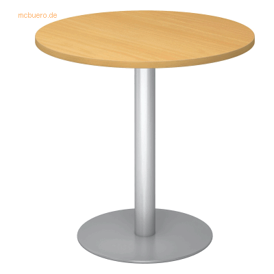 Kaiserkraft Meeting Table - Ø 800 mm, 755 mm hoch, silberner Rahmen Kaiserkraft Meeting Table - Ø 800 mm, 755 mm hoch, silberner Rahmen