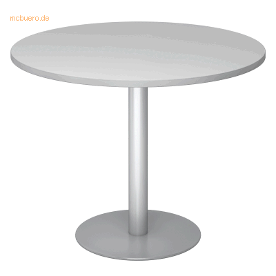 Kaiserkraft Konferenztisch - Ø 1000 mm, 755 mm, Hellgrau Kaiserkraft Konferenztisch - Ø 1000 mm, 755 mm, Hellgrau