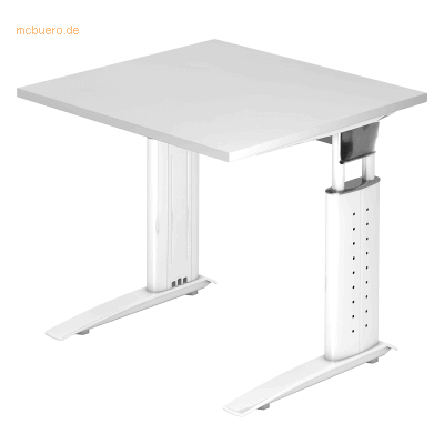 HAMMERBACHER US08 Höhenverstellbarer Schreibtisch Weiß 80x80cm HAMMERBACHER US08 Höhenverstellbarer Schreibtisch Weiß 80x80cm