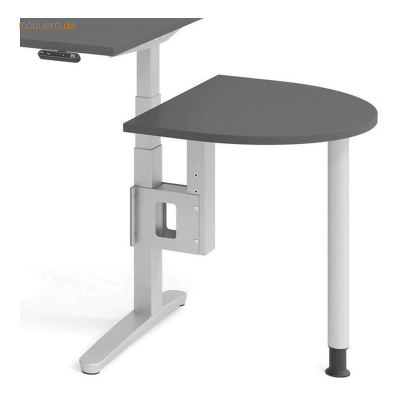MC Modell Höhenverstellbare Büroerweiterung - 80x60 cm Silber MC Modell Höhenverstellbare Büroerweiterung - 80x60 cm Silber