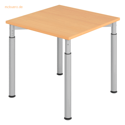 HAMMERBACHER YS08 Höhenverstellbarer Schreibtisch - 80x80cm Beige HAMMERBACHER YS08 Höhenverstellbarer Schreibtisch - 80x80cm Beige