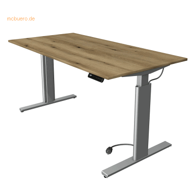 Kerkmann Sitz-/Stehtisch Move 3 BxTxH 160x80x72-120cm silber/eiche Kerkmann Sitz-/Stehtisch Move 3 BxTxH 160x80x72-120cm silber/eiche