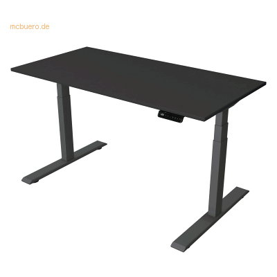 Kerkmann Elektrischer Steh-Sitztisch - 140x70cm, Höhenverstellbar, T-Design Kerkmann Elektrischer Steh-Sitztisch - 140x70cm, Höhenverstellbar, T-Design