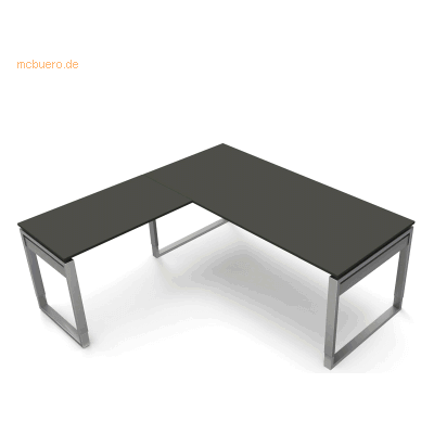 Kerkmann - Form5 180 Bügel-Gestell - 180x80x68-82 cm - Anbau 100x60 cm - Desk Kerkmann - Form5 180 Bügel-Gestell - 180x80x68-82 cm - Anbau 100x60 cm - Desk