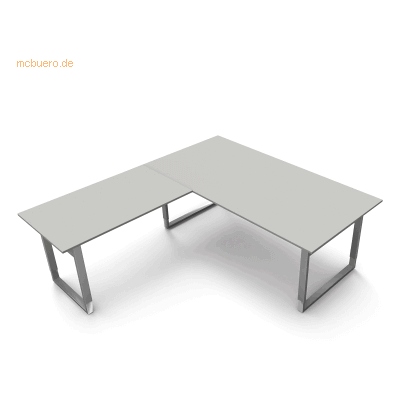 Kerkmann Schreibtisch Model5 200 Bügel-Gestell 200x100x68-82 - Schreibtisch Kerkmann Schreibtisch Model5 200 Bügel-Gestell 200x100x68-82 - Schreibtisch