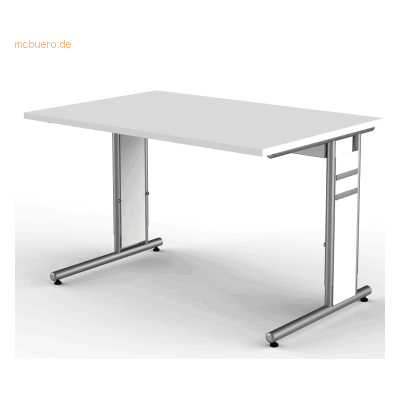 Kerkmann Schreibtisch StageOne Form 4 BxT120x80cm weiß Kerkmann Schreibtisch StageOne Form 4 BxT120x80cm weiß