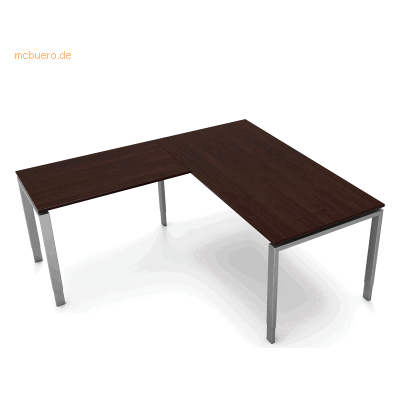 Kerkmann Form5 160 Wenge Schreibtisch mit Erweiterung Kerkmann Form5 160 Wenge Schreibtisch mit Erweiterung
