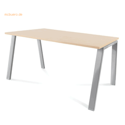 Rocada - Blanca - 140x80x73cm - verchromtes Gestell - Desk Rocada - Blanca - 140x80x73cm - verchromtes Gestell - Desk