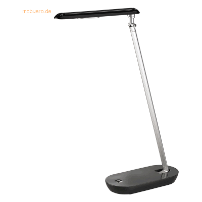 Alco LED-Tischleuchte schwarz/silber Alco LED-Tischleuchte schwarz/silber