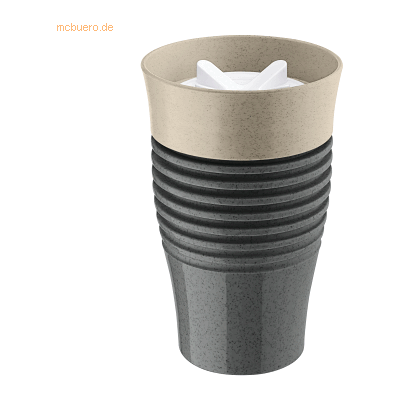 koziol Thermobecher SAFE TO GO 7797281 400ml ash grey/sand koziol Thermobecher SAFE TO GO 7797281 400ml ash grey/sand