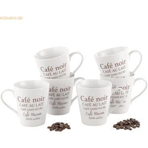 Esmeyer Kaffeebecher - 250ml - Mikrowellen- und spülmaschinenfest - 6er Set Esmeyer Kaffeebecher - 250ml - Mikrowellen- und spülmaschinenfest - 6er Set