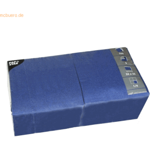Papstar Servietten 33x33cm 3-lagig 1/4-Falz VE=250 Stück dunkelblau Papstar Servietten 33x33cm 3-lagig 1/4-Falz VE=250 Stück dunkelblau