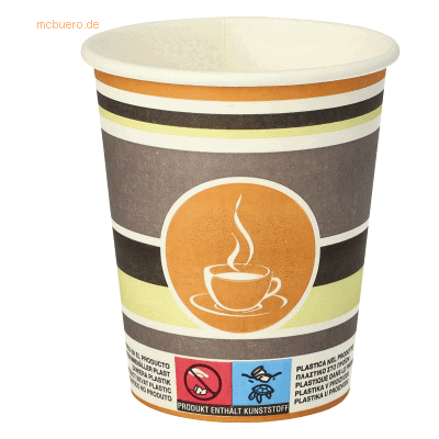 Papstar 90128 - Braun - Coffee To Go Becher Papstar 90128 - Braun - Coffee To Go Becher