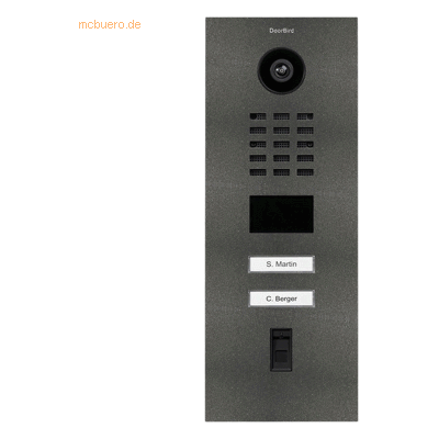 DoorBird DoorBird D2102FV IP Video Türstation Fingerprint 50, DB 703 DoorBird DoorBird D2102FV IP Video Türstation Fingerprint 50, DB 703