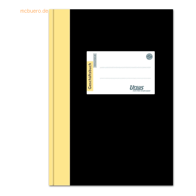 Ursus Geschäftsbuch A4 144 Blatt 80g/qm kariert schwarz Ursus Geschäftsbuch A4 144 Blatt 80g/qm kariert schwarz
