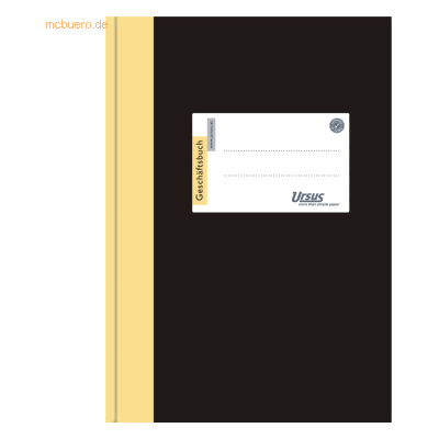 Ursus Geschäftsbuch A5 96 Blatt 80g/qm kariert schwarz Ursus Geschäftsbuch A5 96 Blatt 80g/qm kariert schwarz