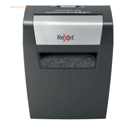 Rexel Aktenvernichter Momentum X308 Partikelschnitt 3x5mm P-3 8 Blatt Rexel Aktenvernichter Momentum X308 Partikelschnitt 3x5mm P-3 8 Blatt