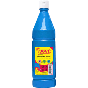 Jovi Flüssige Plakatfarbe 1000ml Flasche, cyanblau Jovi Flüssige Plakatfarbe 1000ml Flasche, cyanblau