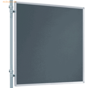 Franken Präsentations-Stellwand 120x120 cm grau/Filz Franken Präsentations-Stellwand 120x120 cm grau/Filz