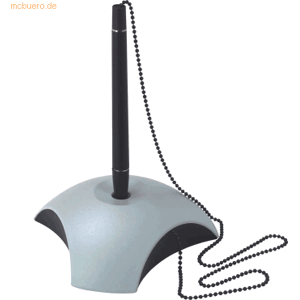 Han Kugelschreiberständer Delta lichtgrau/schwarz Han Kugelschreiberständer Delta lichtgrau/schwarz