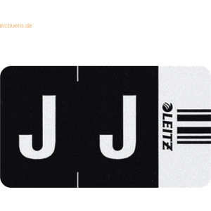 Leitz Orgacolor Buchstabensignal J VE=250 Stück schwarz Leitz Orgacolor Buchstabensignal J VE=250 Stück schwarz