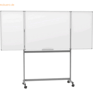 Maul Mobiles Whiteboard Maulstandard drehbar Emaille 300x100cm Maul Mobiles Whiteboard Maulstandard drehbar Emaille 300x100cm