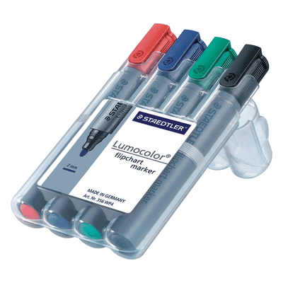 Staedtler Flipchartmarker Lumocolor 356 Set sortiert VE=4 Stück Staedtler Flipchartmarker Lumocolor 356 Set sortiert VE=4 Stück