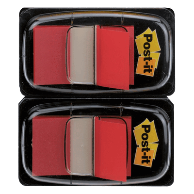 Post-it Haftstreifen Index Standard 25,4x43,2mm 50 Blatt rot VE=2 Spen Post-it Haftstreifen Index Standard 25,4x43,2mm 50 Blatt rot VE=2 Spen