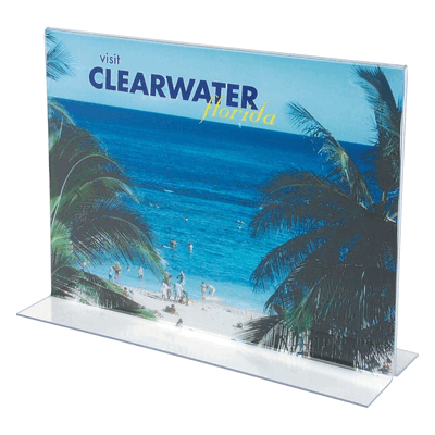Deflecto Tischaufsteller gerade A4 quer transparent Deflecto Tischaufsteller gerade A4 quer transparent