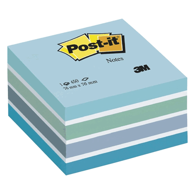 Post-it Notes Haftnotizwürfel 76x76mm pastellblau Post-it Notes Haftnotizwürfel 76x76mm pastellblau