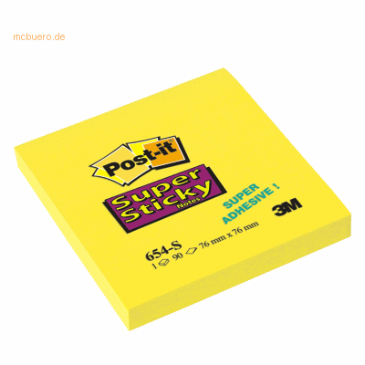 Post-it Notes Haftnotizen Super Sticky 76x76mm VE=90 Blatt Post-it Notes Haftnotizen Super Sticky 76x76mm VE=90 Blatt